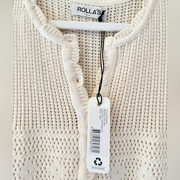 ROLLA'S Maisie Knit Top In Biscuit Size 10M - Picture 4 of 6